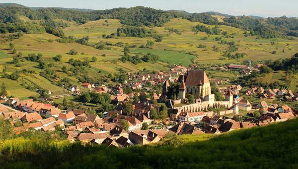 Biertan: Its fortified church.