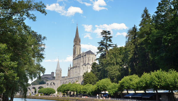 Lourdes, an important Roman Catholic pilgrimage site