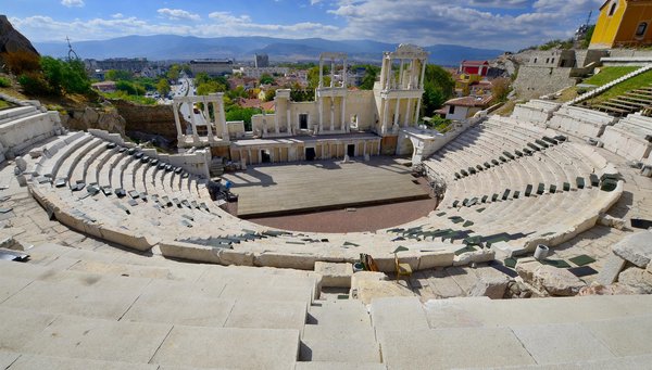 Plovdiv Amphitheatre, Bulgaria, one of the best preserved in Europe.